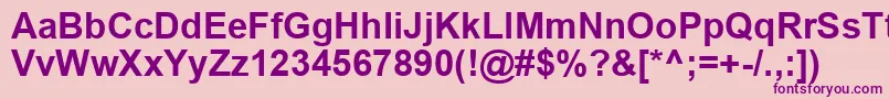 ArialРџРѕР»СѓР¶РёСЂРЅС‹Р№ Font – Purple Fonts on Pink Background