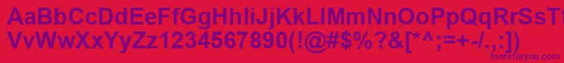 ArialРџРѕР»СѓР¶РёСЂРЅС‹Р№ Font – Purple Fonts on Red Background