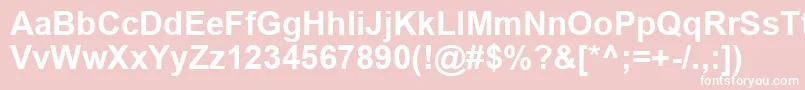 ArialРџРѕР»СѓР¶РёСЂРЅС‹Р№ Font – White Fonts on Pink Background