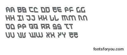 TrekTrooperLeftalic Font
