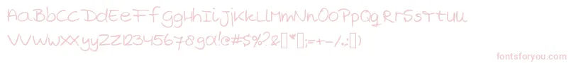 MarjansHandwriting Font – Pink Fonts