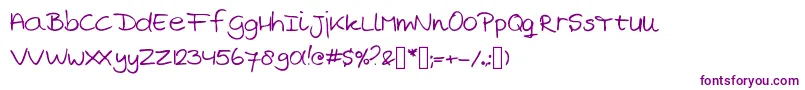 MarjansHandwriting Font – Purple Fonts