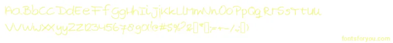 MarjansHandwriting Font – Yellow Fonts