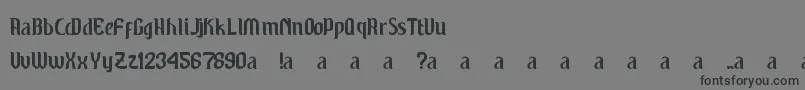 フォントWindu – 黒い文字の灰色の背景