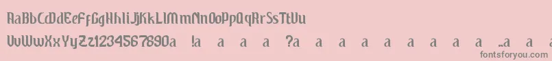 フォントWindu – ピンクの背景に灰色の文字