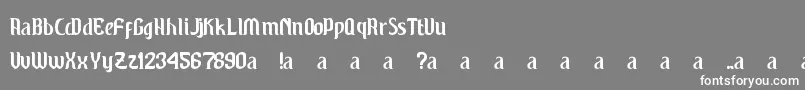 フォントWindu – 灰色の背景に白い文字