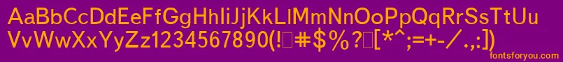 BukvarnayaMedium.001.001 Font – Orange Fonts on Purple Background