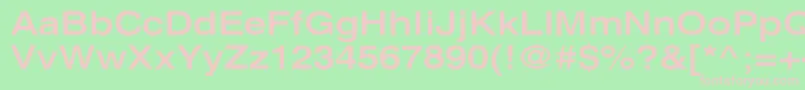 XeroxSansSerifWideBold Font – Pink Fonts on Green Background