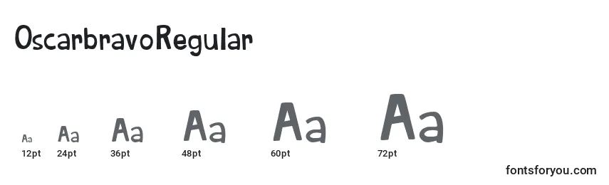 OscarbravoRegular Font Sizes