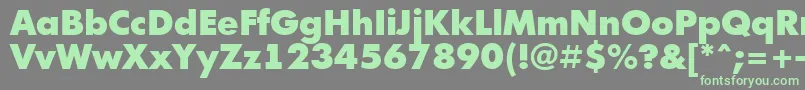 AFuturicablack Font – Green Fonts on Gray Background