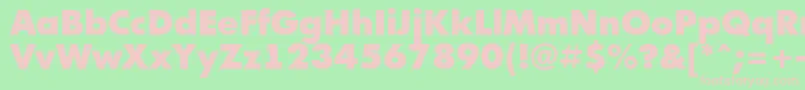 AFuturicablack Font – Pink Fonts on Green Background