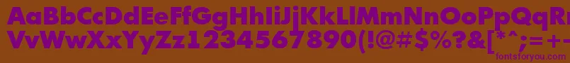 AFuturicablack Font – Purple Fonts on Brown Background
