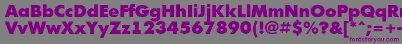 AFuturicablack Font – Purple Fonts on Gray Background