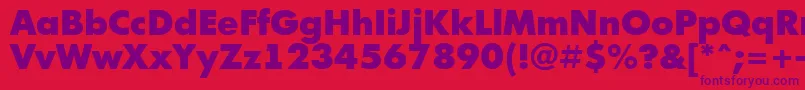 AFuturicablack Font – Purple Fonts on Red Background