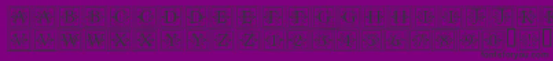 ApexlakeRegular Font – Black Fonts on Purple Background