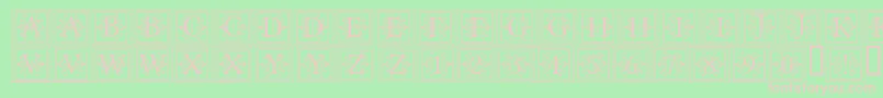 ApexlakeRegular Font – Pink Fonts on Green Background