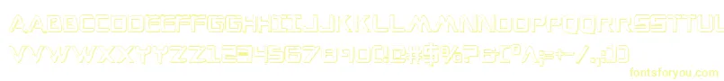 Czcionka Wareagle3Dc – żółte czcionki