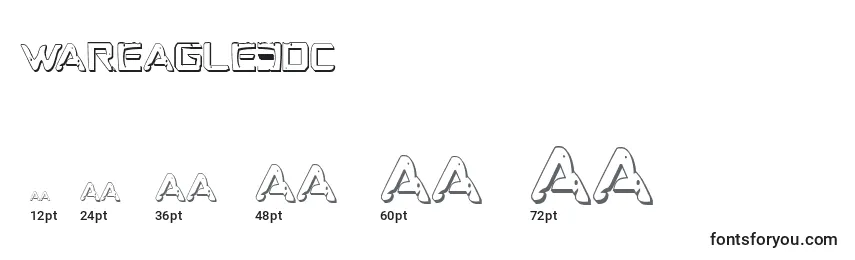 Wareagle3Dc Font Sizes