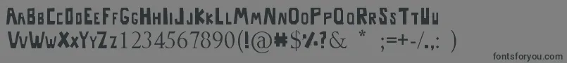 Rocko Font – Black Fonts on Gray Background