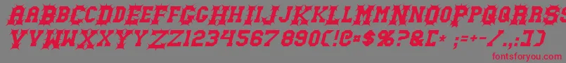 fuente GutcruncherItalic – Fuentes Rojas Sobre Fondo Gris