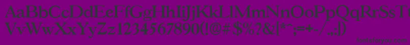 GascogneserialMediumRegular Font – Black Fonts on Purple Background