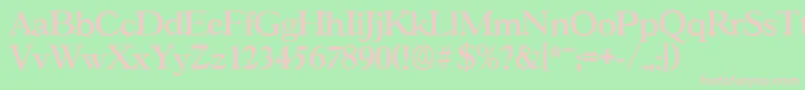 GascogneserialMediumRegular Font – Pink Fonts on Green Background