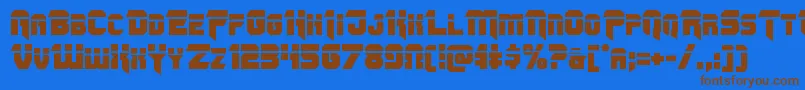 Saiba mais sobre a fonte Omegaforcelaser12 Fonte Omegaforcelaser12 – fontes marrons em um fundo azul