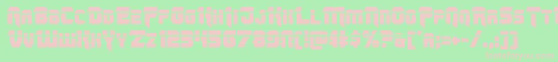 Omegaforcelaser12 Font – Pink Fonts on Green Background