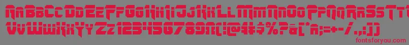 Omegaforcelaser12 Font – Red Fonts on Gray Background