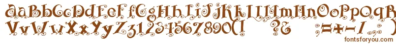 Fairy Font – Brown Fonts on White Background