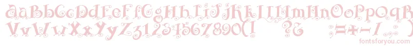 Fairy Font – Pink Fonts on White Background