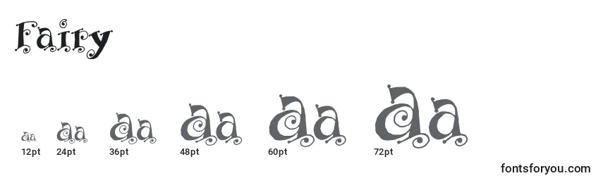 Fairy Font Sizes