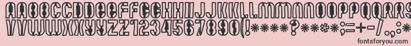 Mutefruitblackkrash Font – Black Fonts on Pink Background