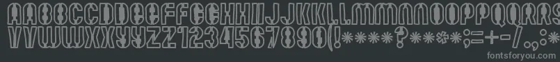 Mutefruitblackkrash Font – Gray Fonts on Black Background