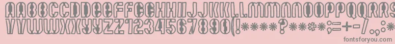 Mutefruitblackkrash Font – Gray Fonts on Pink Background