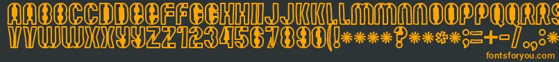 Mutefruitblackkrash Font – Orange Fonts on Black Background