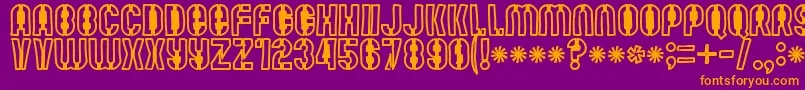 Mutefruitblackkrash Font – Orange Fonts on Purple Background