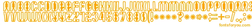 Mutefruitblackkrash Font – Orange Fonts on White Background