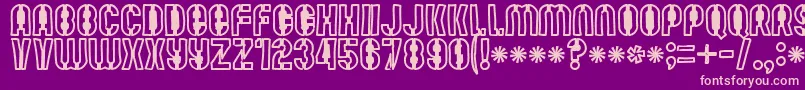 Mutefruitblackkrash Font – Pink Fonts on Purple Background