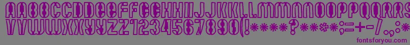 Mutefruitblackkrash Font – Purple Fonts on Gray Background