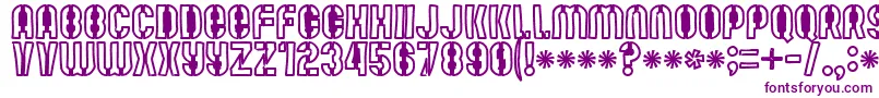 Mutefruitblackkrash Font – Purple Fonts on White Background