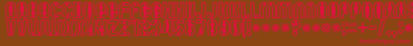 Mutefruitblackkrash Font – Red Fonts on Brown Background