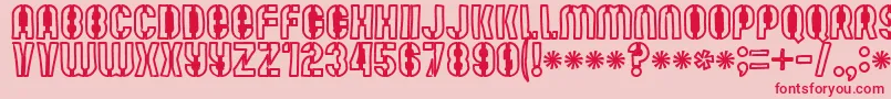 Mutefruitblackkrash Font – Red Fonts on Pink Background