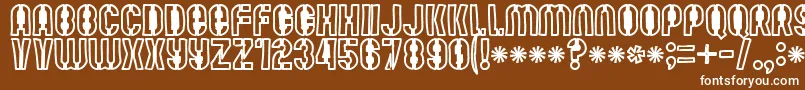 Mutefruitblackkrash Font – White Fonts on Brown Background