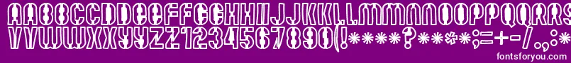 Mutefruitblackkrash Font – White Fonts on Purple Background