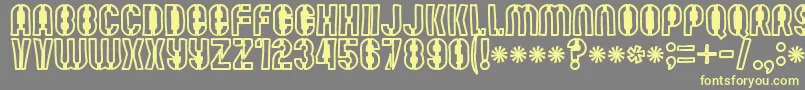 Mutefruitblackkrash Font – Yellow Fonts on Gray Background