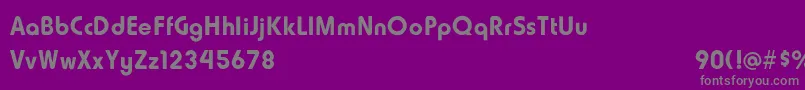 HowardFatLight-Schriftart – Graue Schriften auf violettem Hintergrund