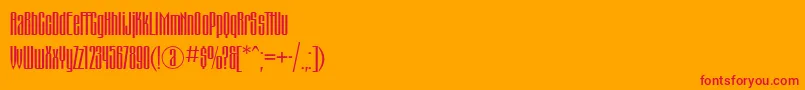 Montblancc Font – Red Fonts on Orange Background