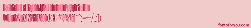 Montblancc Font – Red Fonts on Pink Background