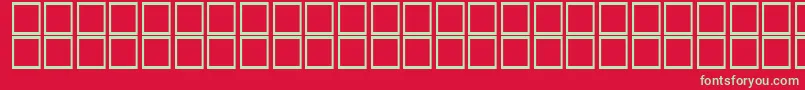 フォントKhalaadAlDorrh – 赤い背景に緑の文字